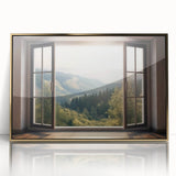 Mid-century modernist art deco poster featuring geometric patterns in gold and black, framed acrylic print.