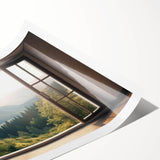 Extra large wall art featuring line art flowers in black on white, rolled print, suited for large living room spaces.