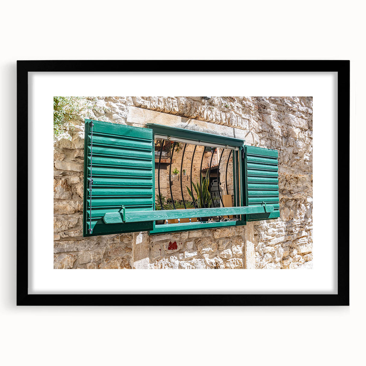 Extra large abstract art print featuring vibrant, colorful textures, framed in black, suited for living room decor.
