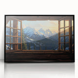 Large abstract wall art featuring geometric shapes in black and white, presented in a black frame.