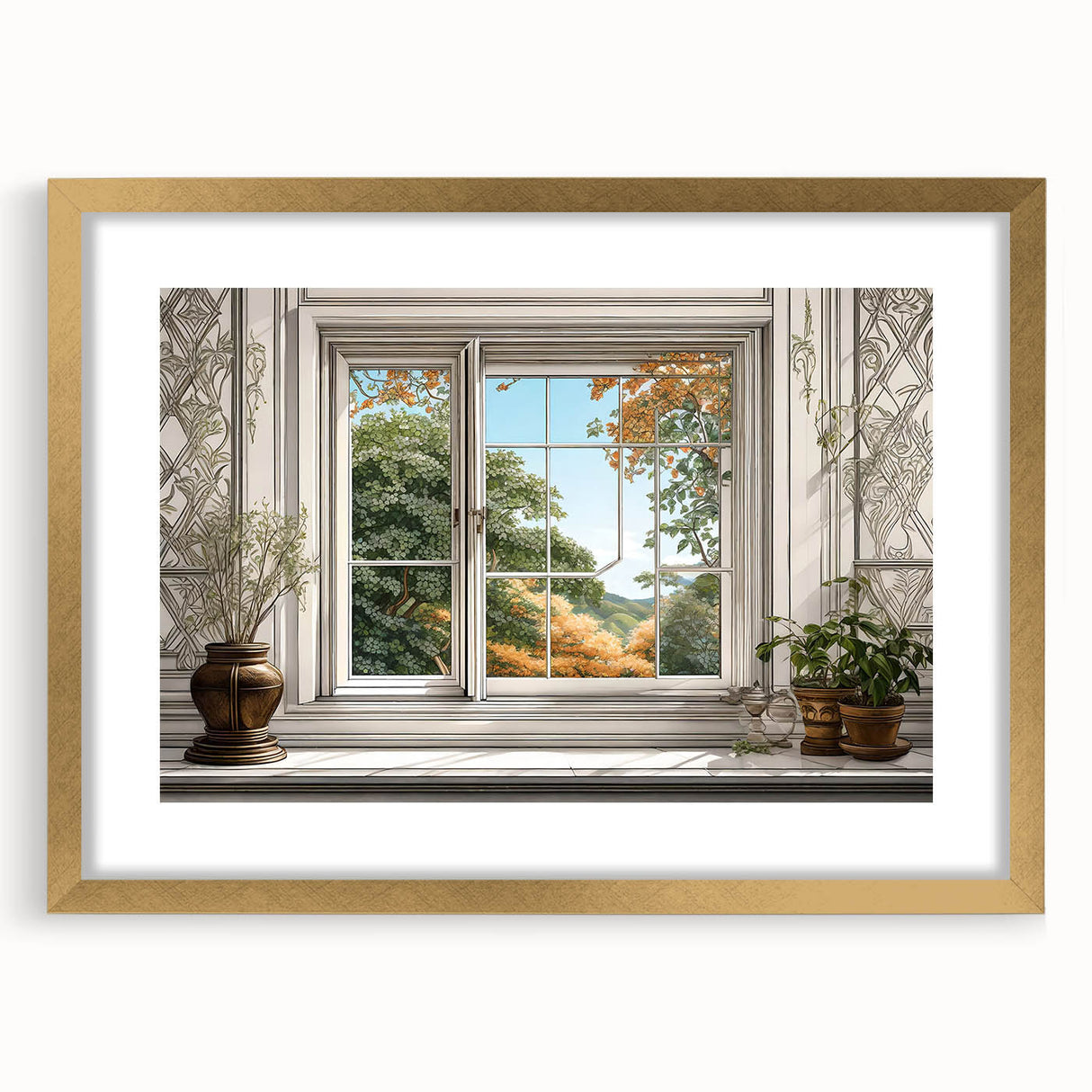 Textured abstract art print featuring neutral beige and cream swirls on a framed canvas, ideal for bedroom wall decor.