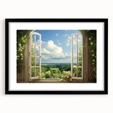 Extra large abstract art print featuring colorful, textured patterns on a black framed canvas, ideal for living room decor.