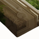 Black and white large art of an architectural window design on stretched canvas, ideal for bedroom wall decor.