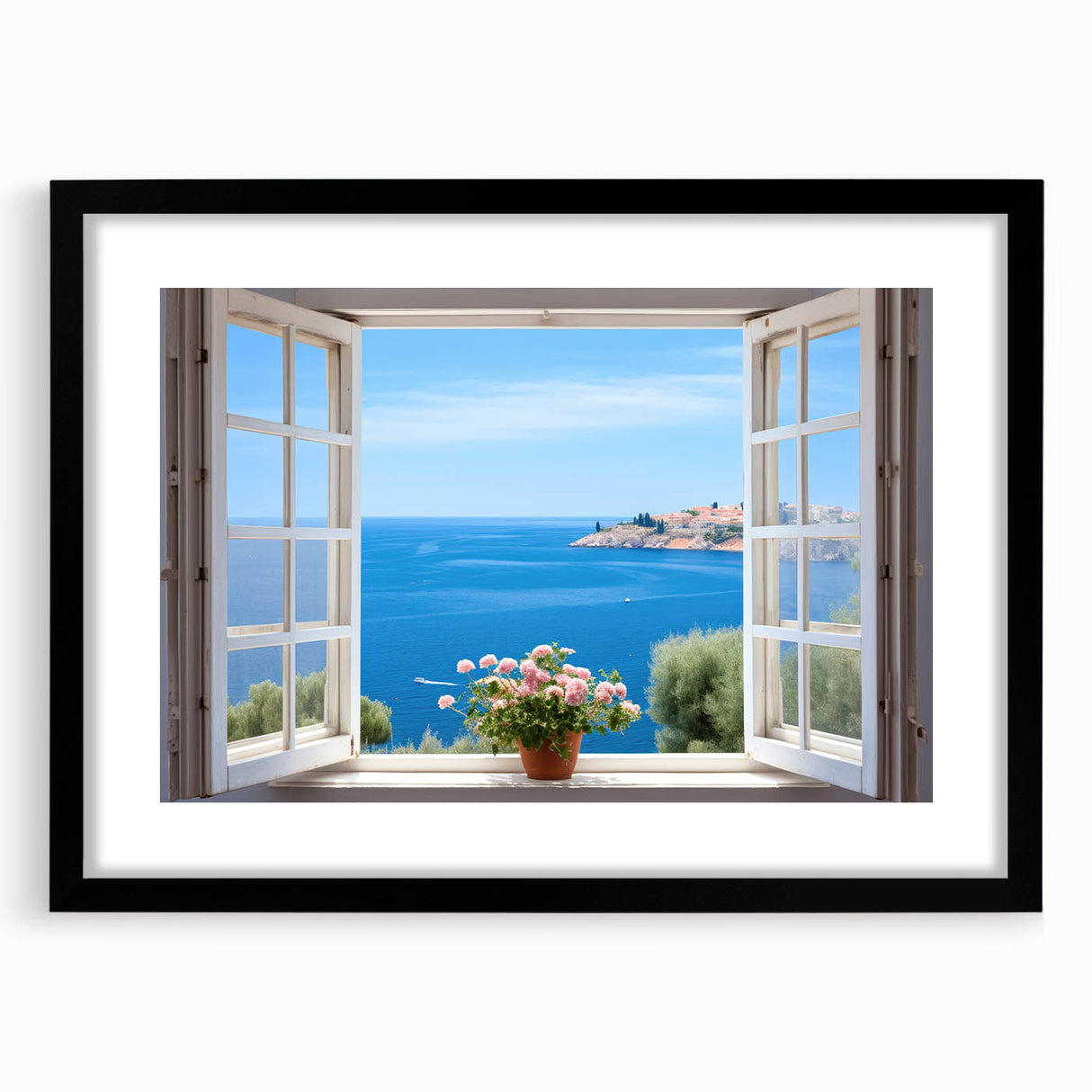 Extra large abstract art print featuring vibrant, colorful textures on a black framed canvas, ideal for living room decor.