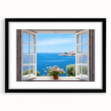Extra large abstract art print featuring vibrant, colorful textures on a black framed canvas, ideal for living room decor.