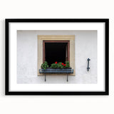 Extra large abstract art print featuring textured patterns in muted earth tones, framed in black.