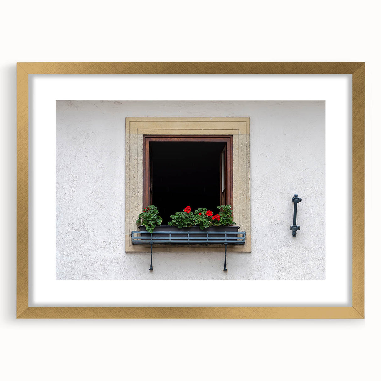 Textured art depicting abstract designs in gold and cream tones on a framed canvas, suitable for bedroom decor.