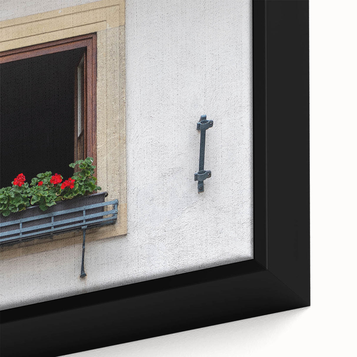 Extra large black wall art featuring a textured, colorful abstract design on a framed canvas, ideal for living room decor.