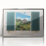 Art deco poster featuring geometric patterns and silver tones on an acrylic frame, suitable for modern art wall decor.