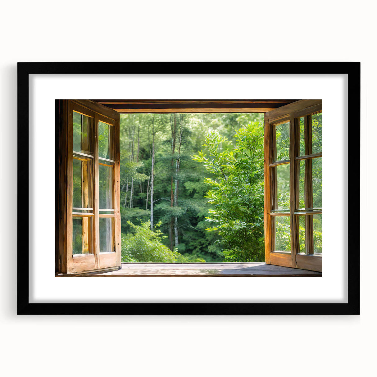 Extra large abstract art print featuring colorful, textured design on a black framed canvas, ideal for living room decor.