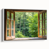 Vintage poster art of a black and white landscape painting on framed canvas, ideal for bedroom wall decor.