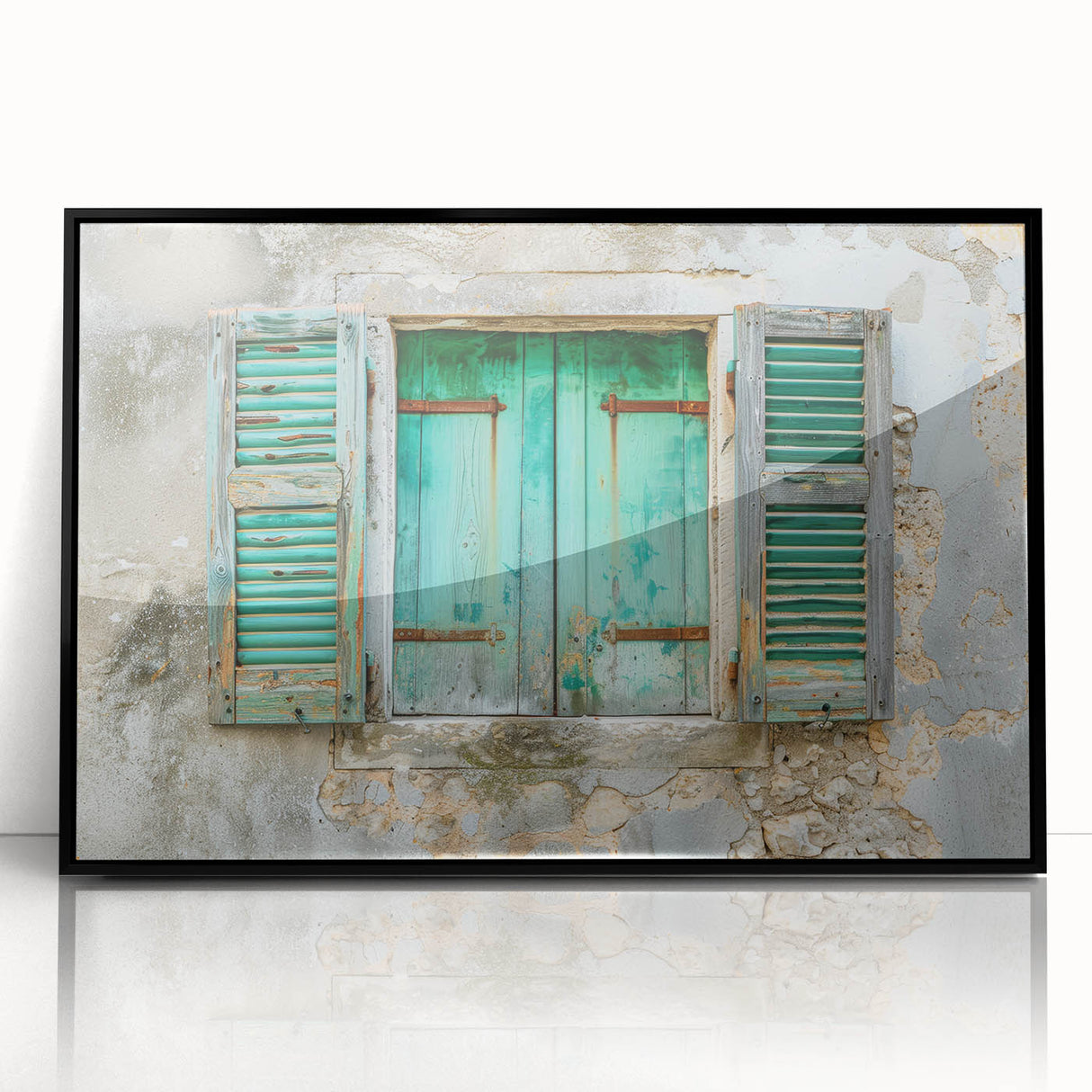 Large abstract wall art featuring geometric patterns in black and white, framed in acrylic, ideal for modern art wall decor.