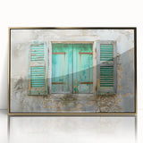 Mid-century modernist art of geometric shapes in gold and black on acrylic, ideal for nursery wall decor.