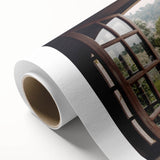 Art Deco style poster featuring geometric patterns in gold and teal, printed on rolled canvas, ideal for nursery wall art.