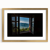 Abstract textured art print featuring a gold frame, ideal for modern bedroom ambiance.