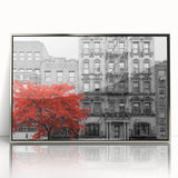 Art deco poster of an architectural window design in silver frame, ideal for modern art wall decor or nursery.