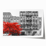 Rolled print featuring a large-scale floral design in soft pastel colors, suited for art wall dining room decor.