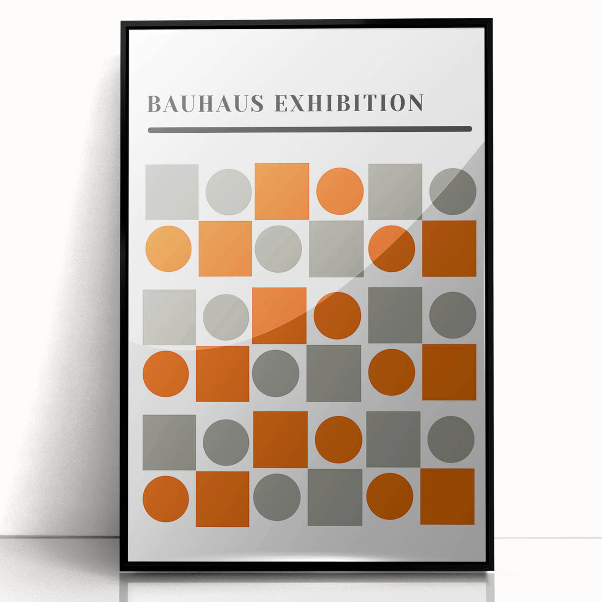 Bohemian Wall Art | Eclectic Bauhaus Geometric Boho Decor Canvas Print