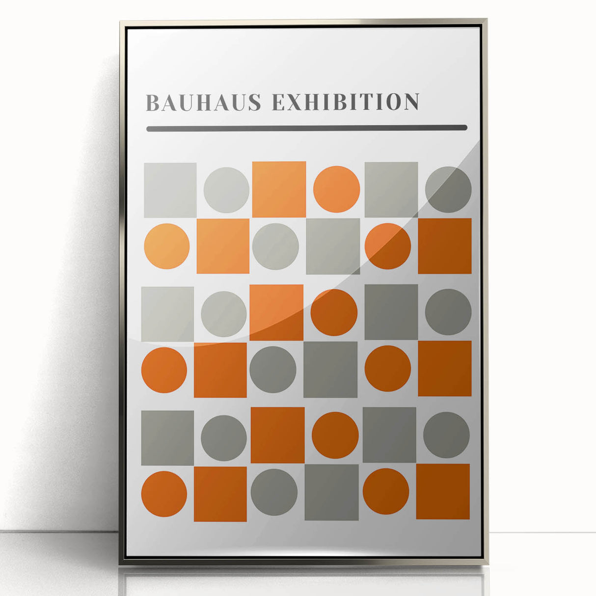 Bohemian Wall Art | Eclectic Bauhaus Geometric Boho Decor Canvas Print