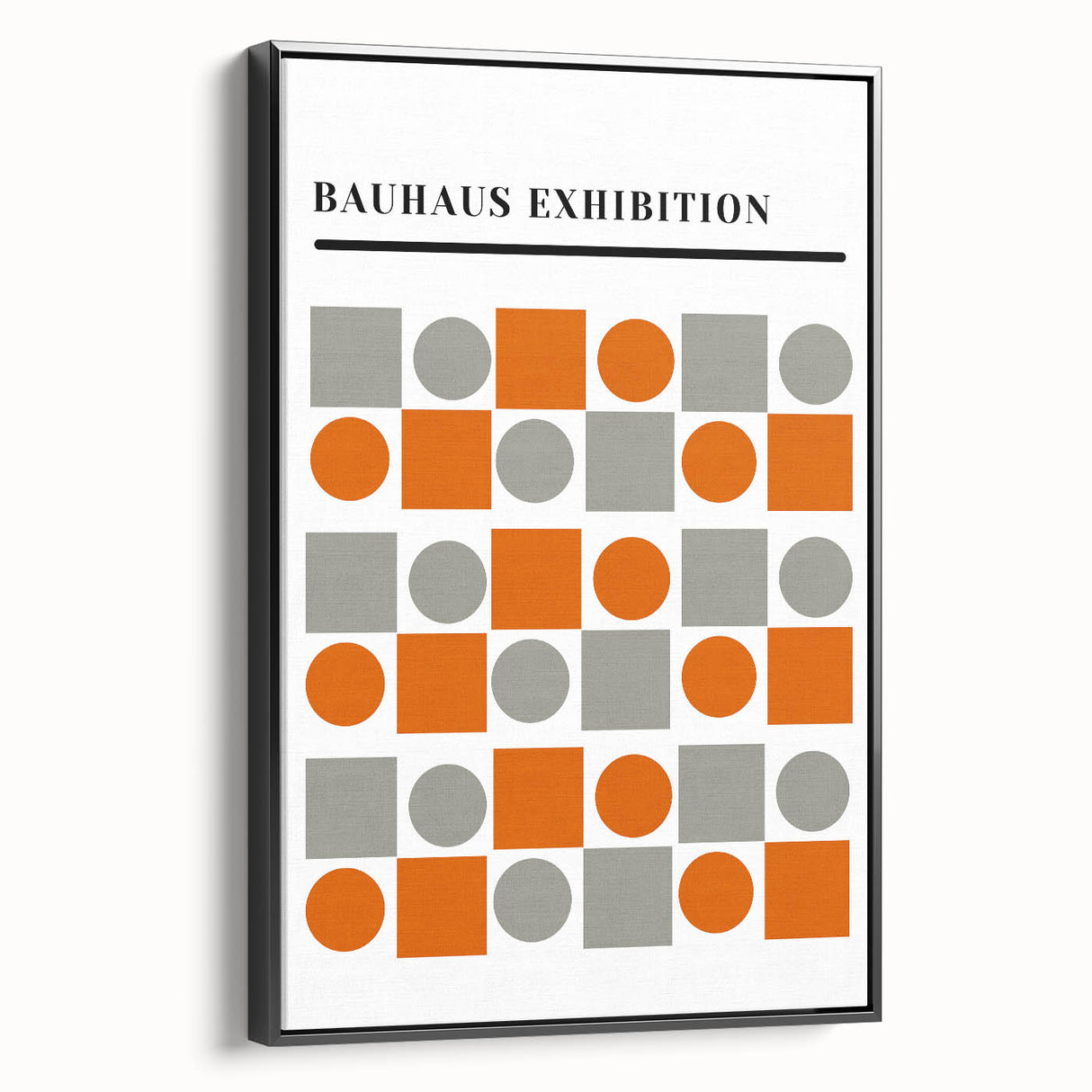 Bohemian Wall Art | Eclectic Bauhaus Geometric Boho Decor Canvas Print