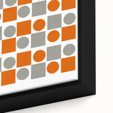 Bohemian Wall Art | Eclectic Bauhaus Geometric Boho Decor Canvas Print