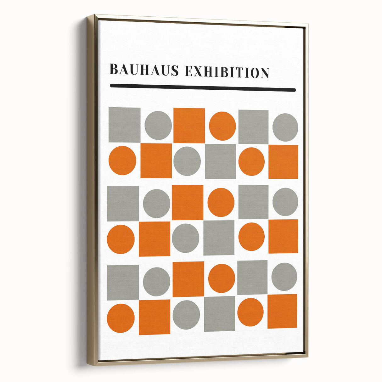 Bohemian Wall Art | Eclectic Bauhaus Geometric Boho Decor Canvas Print
