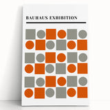 Bohemian Wall Art | Eclectic Bauhaus Geometric Boho Decor Canvas Print