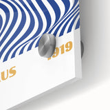 Bohemian Wall Art | Bauhaus 1919 Optical Wave Boho Chic Canvas Print