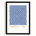 Bohemian Wall Art | Bauhaus 1919 Optical Wave Boho Chic Canvas Print