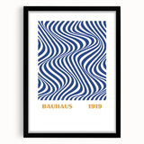 Bohemian Wall Art | Bauhaus 1919 Optical Wave Boho Chic Canvas Print