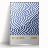 Bohemian Wall Art | Bauhaus 1919 Optical Wave Boho Chic Canvas Print