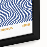 Bohemian Wall Art | Bauhaus 1919 Optical Wave Boho Chic Canvas Print