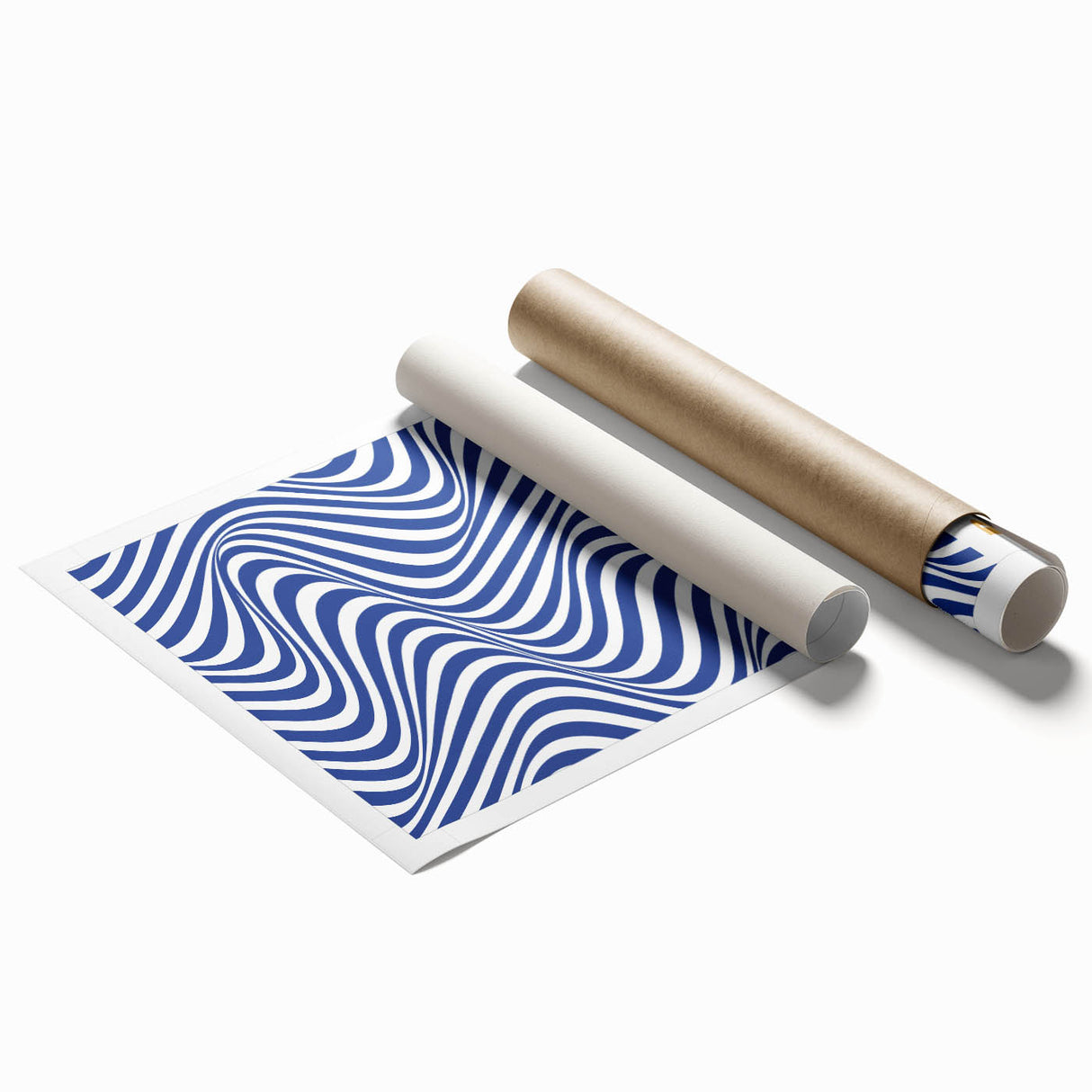 Bohemian Wall Art | Bauhaus 1919 Optical Wave Boho Chic Canvas Print
