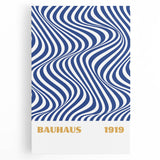 Bohemian Wall Art | Bauhaus 1919 Optical Wave Boho Chic Canvas Print