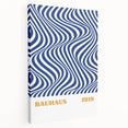 Bohemian Wall Art | Bauhaus 1919 Optical Wave Boho Chic Canvas Print