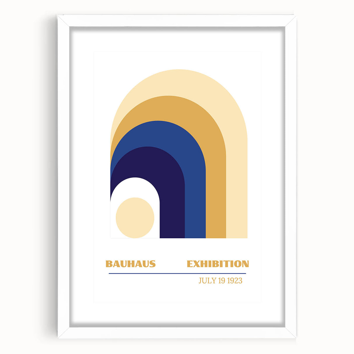 Bohemian Wall Art | Bauhaus Exhibition 1923 Retro Boho Canvas Print