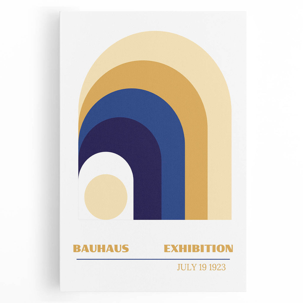 Bohemian Wall Art | Bauhaus Exhibition 1923 Retro Boho Canvas Print
