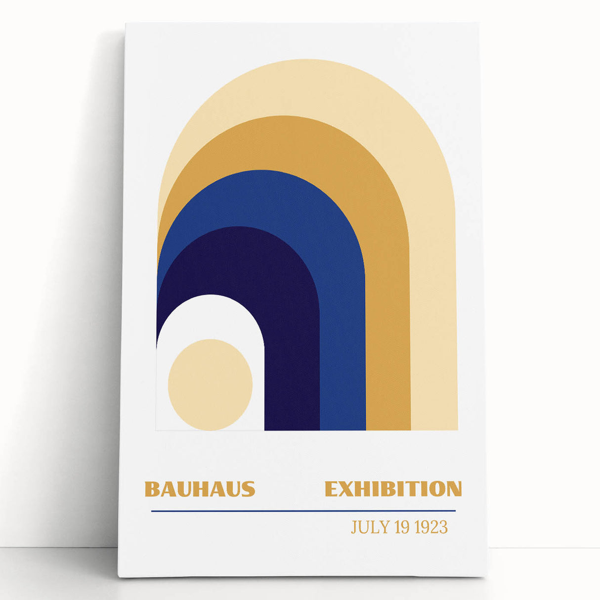 Bohemian Wall Art | Bauhaus Exhibition 1923 Retro Boho Canvas Print