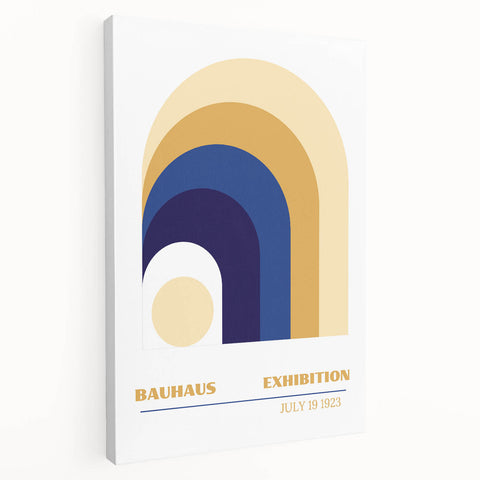 Bohemian Wall Art | Bauhaus Exhibition 1923 Retro Boho Canvas Print