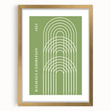 Bohemian Wall Art | Bauhaus Exhibition 1923 Arches Print | Boho Decor Canvas