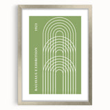 Bohemian Wall Art | Bauhaus Exhibition 1923 Arches Print | Boho Decor Canvas