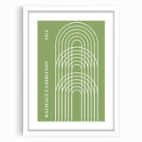 Bohemian Wall Art | Bauhaus Exhibition 1923 Arches Print | Boho Decor Canvas