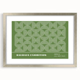 Bohemian Wall Art | Green & White Circular Boho Canvas Print