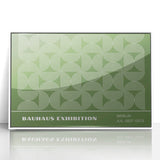 Bohemian Wall Art | Green & White Circular Boho Canvas Print