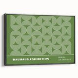 Bohemian Wall Art | Green & White Circular Boho Canvas Print