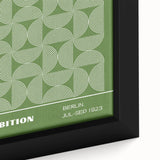 Bohemian Wall Art | Green & White Circular Boho Canvas Print