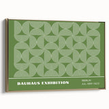 Bohemian Wall Art | Green & White Circular Boho Canvas Print