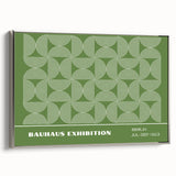 Bohemian Wall Art | Green & White Circular Boho Canvas Print