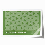 Bohemian Wall Art | Green & White Circular Boho Canvas Print