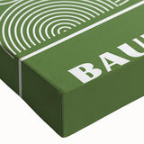 Bohemian Wall Art | Green & White Circular Boho Canvas Print